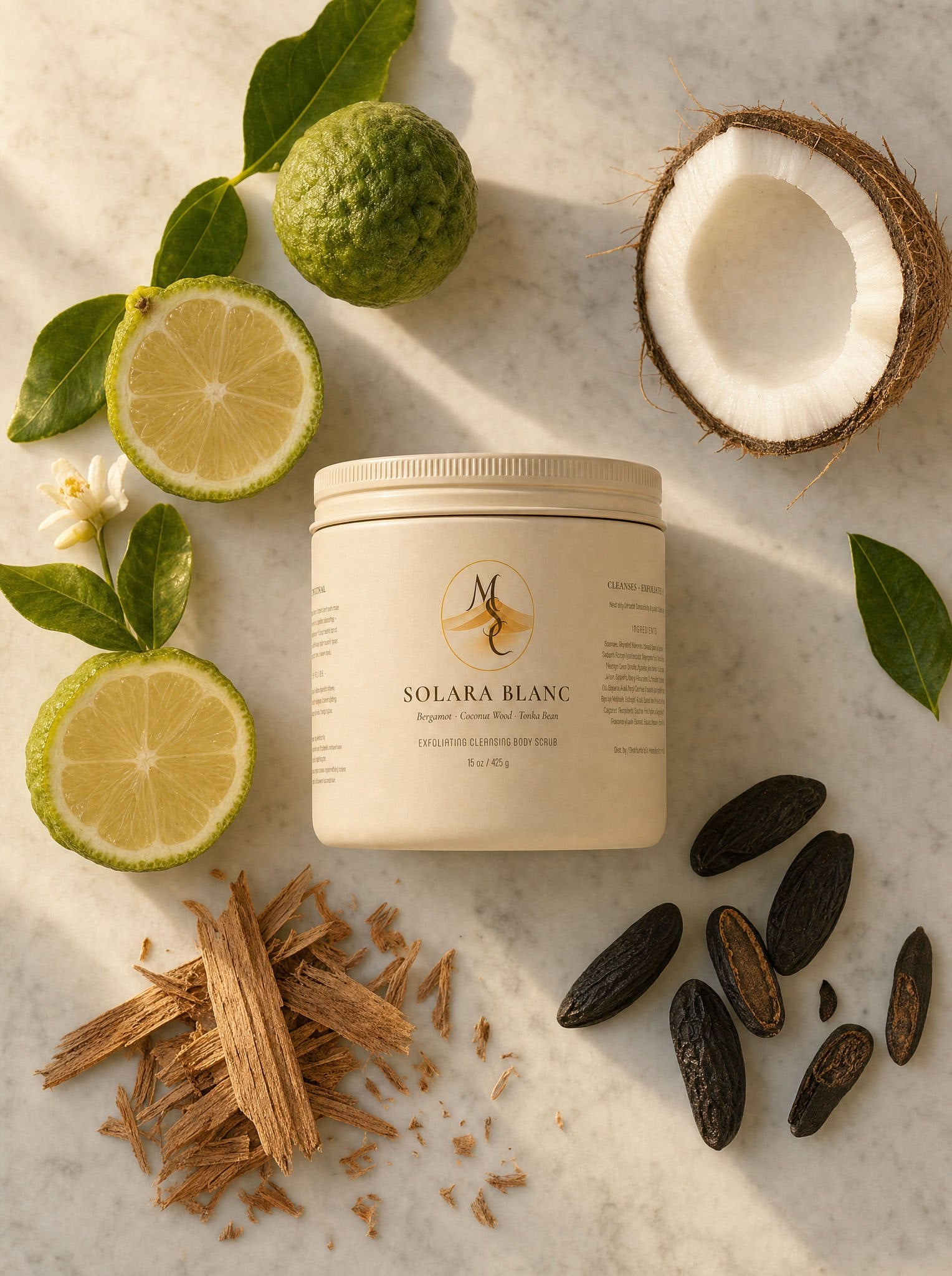 Solara Blanc — Exfoliating Cleansing Scrub